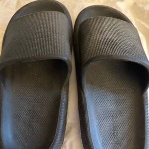 Black Slide Sandals